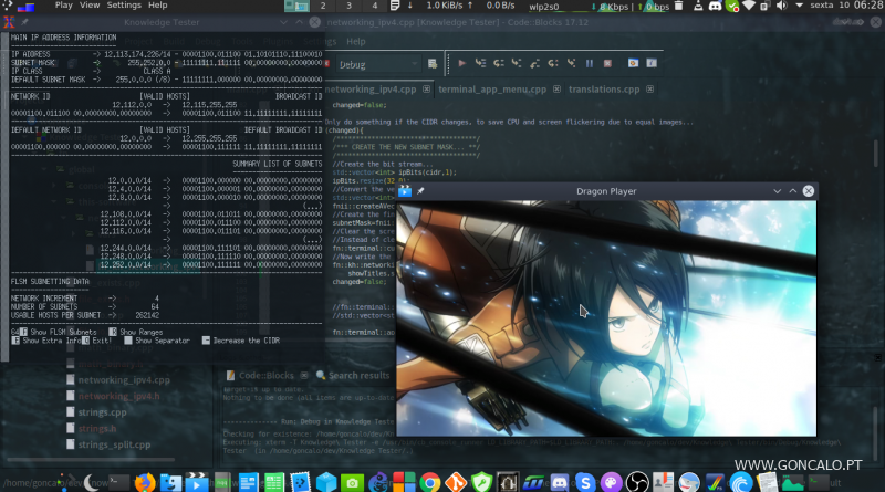 2020-04-10 - Redes/Networking - Calculadora de IPs/IPV4 em C++