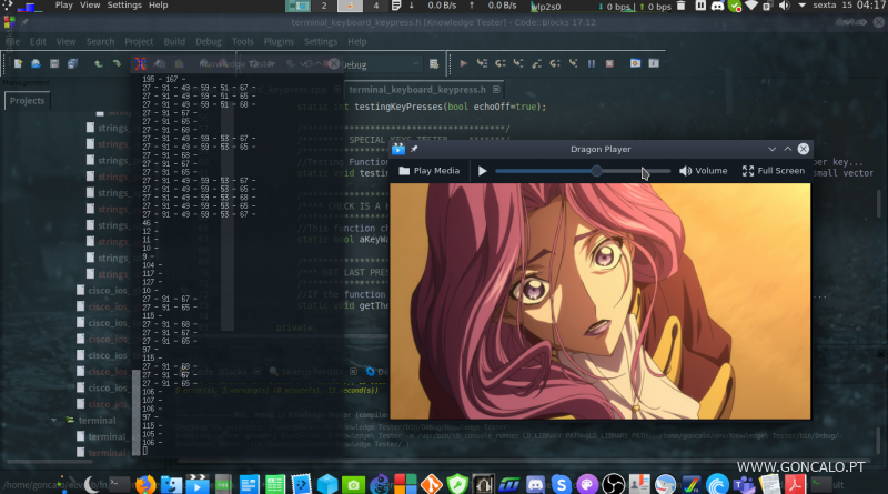 2020-05-15 - Testes com KeyPresses no Terminal de Linux em C++