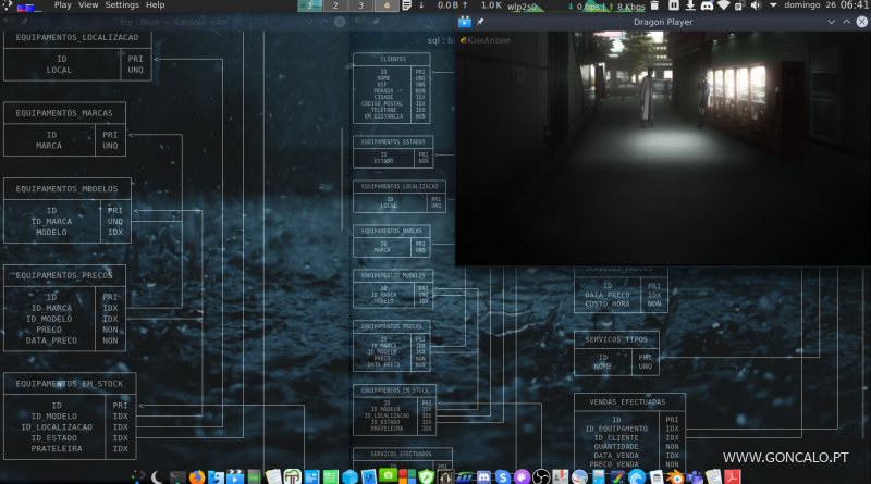 2020-07-26 - Um mapeador de tabelas relacionais para terminais de Linux que esbocei em Python e que criarei em C++