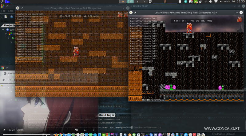2020-10-16 - Adicionando uma log box ao meu Game Engine criado em C/C++...
