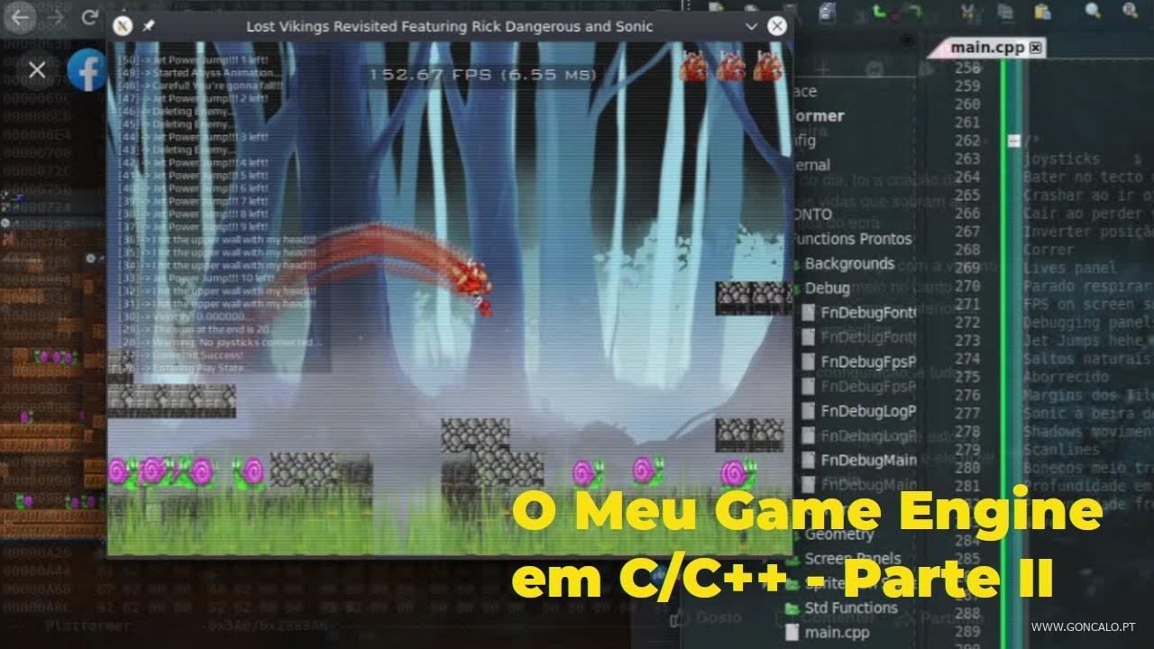 2020-11-05 - O Meu Game Engine em C C++ - Parte II (Plataformas e um ...
