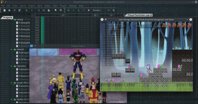 2020-11-15 - Mais inovações no meu Game Engine em C/C++, como bonecos que não caem, etc...