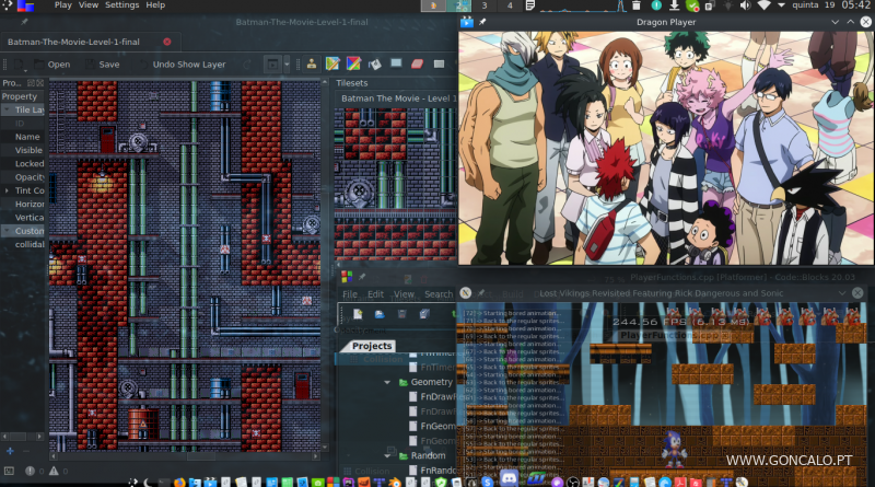 2020-11-19 - Clonando o mapa do nível 1 do jogo Batman the Movie (Versão Amiga) e planos para clonar o jogo com o meu Game Engine em C/C++...
