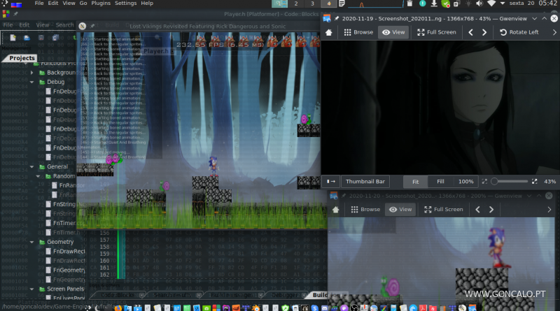 2020-11-20 - Criando 4 tipos diferentes de scanlines para o meu Game Engine em C/C++...