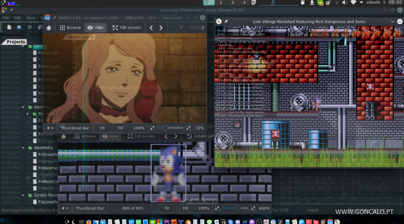 2020-12-05 - Adicionando o mapa do 1º nível do "Batman the Movie" (Versão Amiga), no meu Game Engine em C/C++...