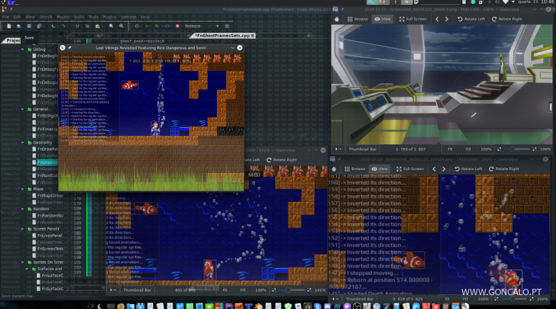 2020-12-23 - Tornando as bolhas de ar mais realistas no meu Game Engine em C/C++...