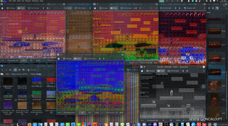 2021-03-05 - Criando um algoritmo de conversão de cores RGBA para Indexed-256 para a criação de Gifs no meu Game Engine em C/C++...