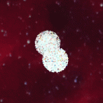 2021-05-28 - "Dancing Galaxies" - Uma simulação de Física, da colisão de duas galáxias, em C/C++..