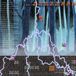 2021-08-02 - Relâmpagos com ramificações, no meu Game Engine, em C/C++...