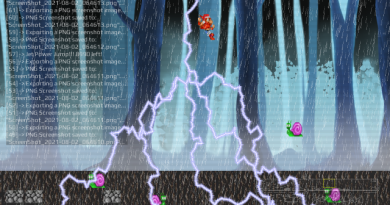 2021-08-02 - Relâmpagos com ramificações, no meu Game Engine, em C/C++...