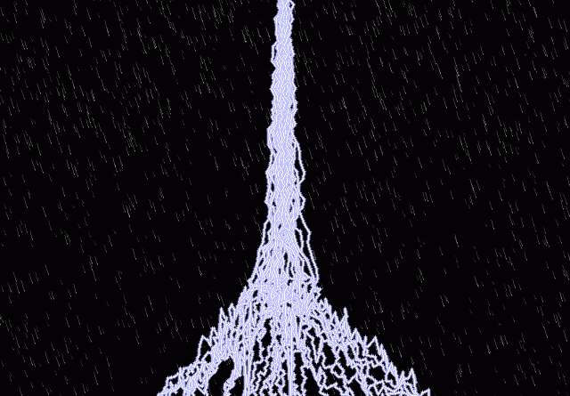 2021-08-05 - Um "Death Ray" com electricidade, no meu Game Engine, em C/C++...