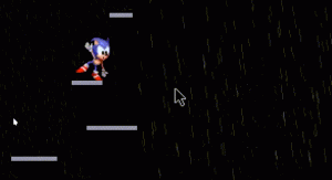 2021-12-06 - Colisões da chuva com o sprite do Sonic no meu Game Engine em C/C++...