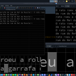 2022-11-14 - A testar o meu editor de texto, criado do zero para o meu Game Engine e a minha GUI em C++...