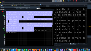 2022-11-27 - Adicionando selecção de textos, copy e paste, etc, ao meu Editor de Texto, criado do zero em C++...