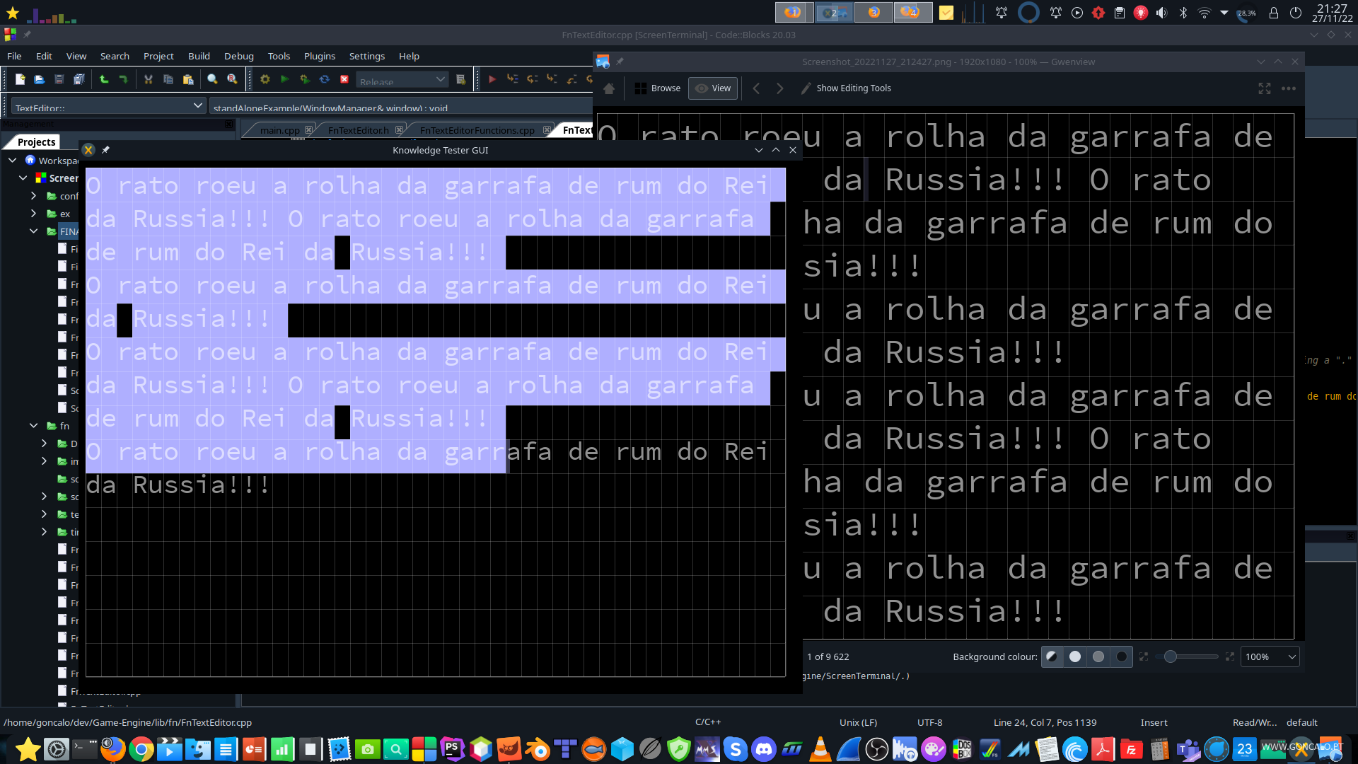 2022-11-27 - Adicionando selecção de textos, copy e paste, etc, ao meu ...