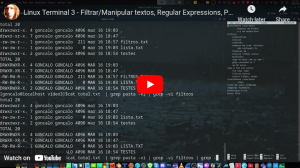 Curso Linux Terminal 3 - Filtrar/Manipular textos, Regular Expressions, Patches, vigiar alterações, etc...