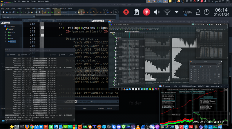 2024-01-01 - Começar bem o Ano Novo voltando aos meus Sistemas de Trading para preparar o meu retorno um dia aos Mercados Financeiros...