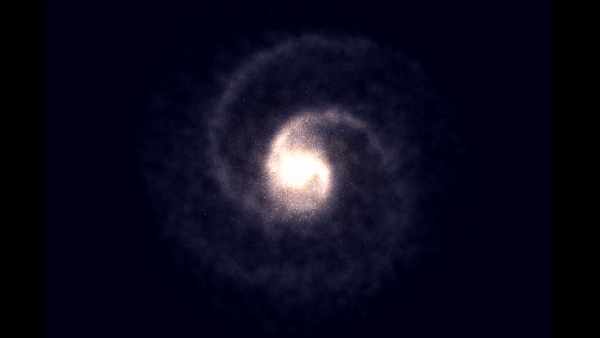 2024-04-25 - Próximo passo no Simulador de Galáxias - Meter os braços em espiral mais realistas, em C++...