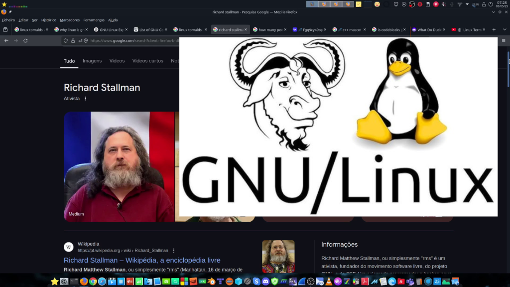 2025-05-03 - Curso Linux Terminal (Extra) – É GNU/Linux, não apenas Linux! Linux é apenas o kernel não é o sistema operativo inteiro...