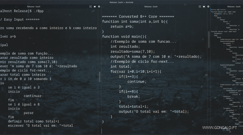 2026-03-30 - A minha linguagem de Programação criada para Ensino/Formação em C++...